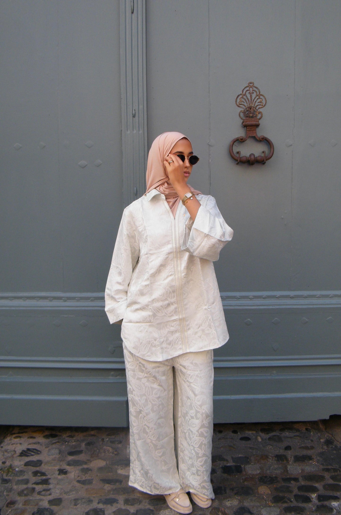 Ensemble Tasnim vert d'eau