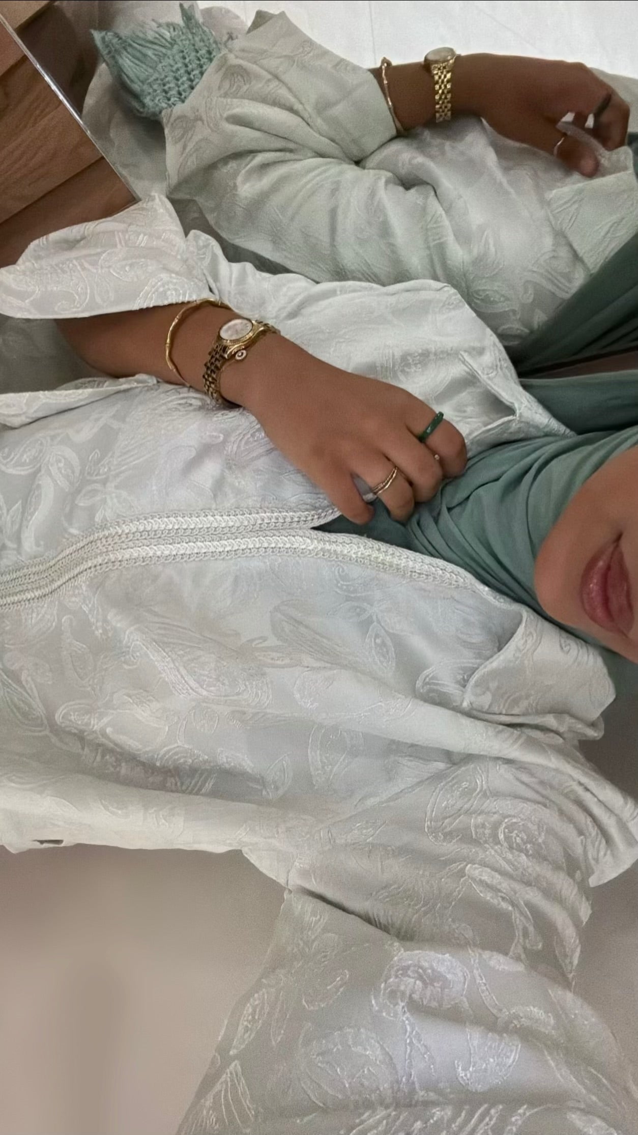 Ensemble Tasnim vert d'eau
