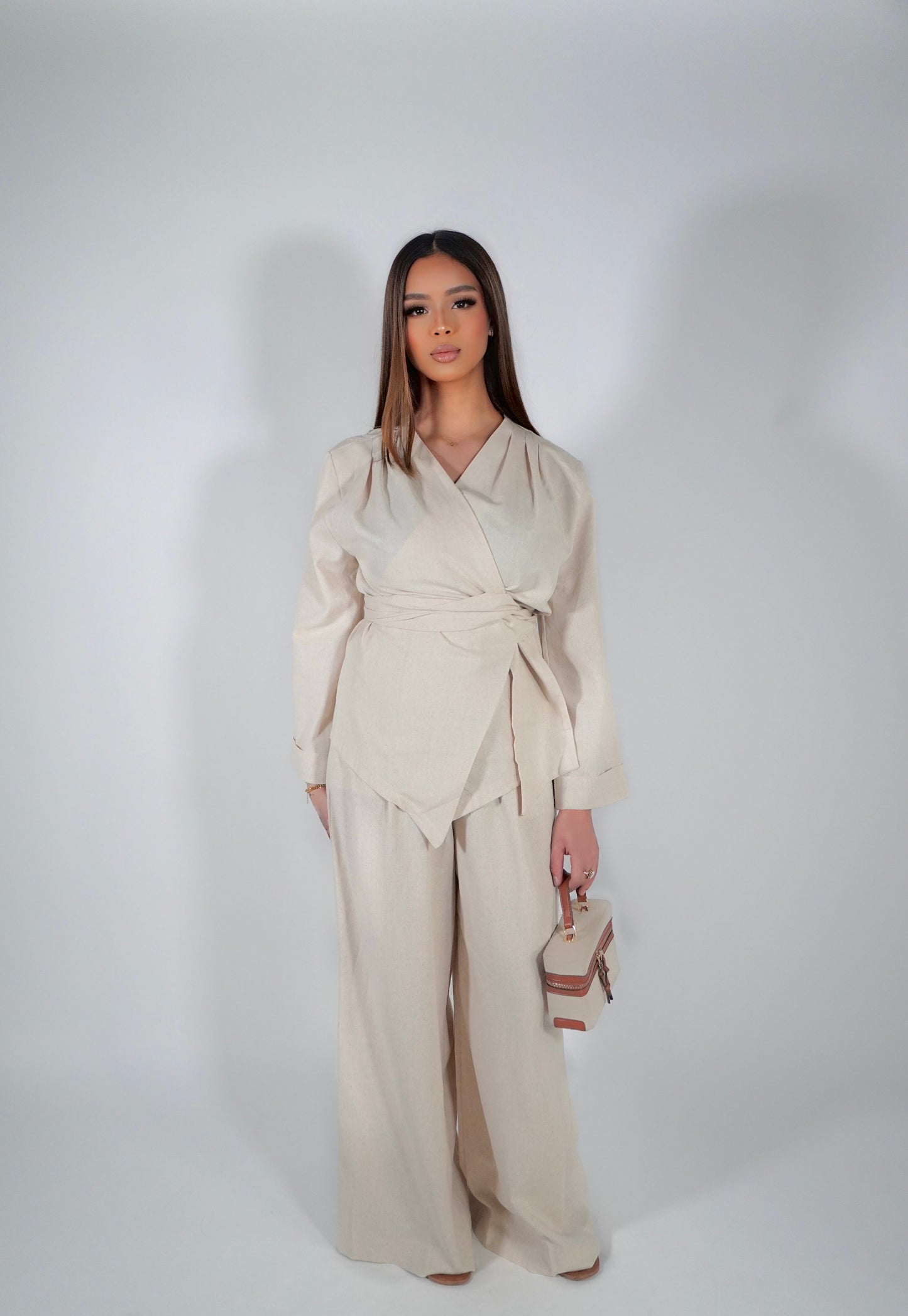 Ensemble à nouer Beige