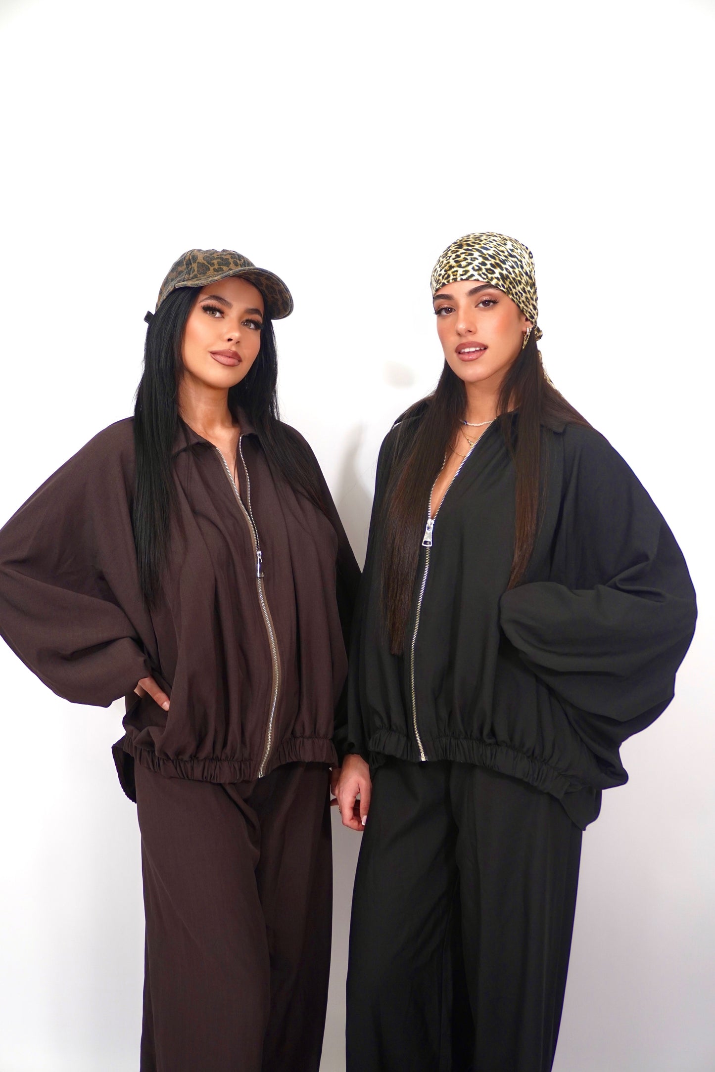 Ensemble marron et noir